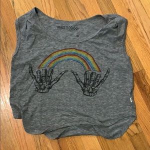 Vans sleeveless crop top
